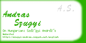 andras szugyi business card